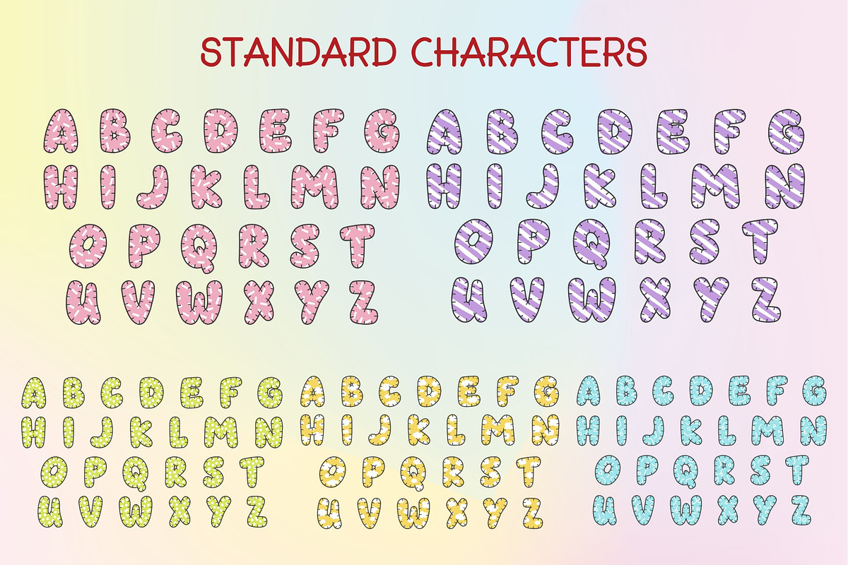Sweetie Frost - 5 Color Fonts, a Sans Serif Font by Adalin Shop (Photo 2 of 6)