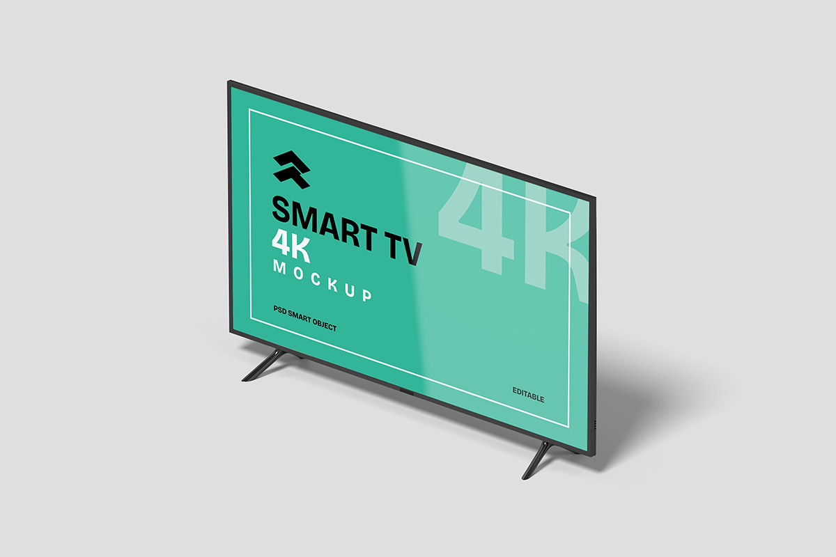 Smart TV 4K - Mockup, a Mockup by Rometheme Std (Photo 3 of 5)