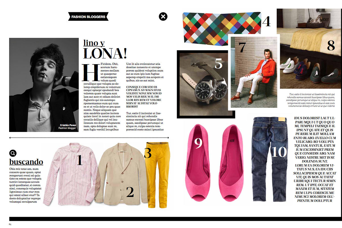 Fashion magazine template, a Magazine Template by Cristian Villegas Studio (Photo 15 of 20)