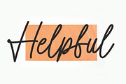 Helpful | Script Font, a Script Font by Scratchones (Thumbnail 1 of 8)