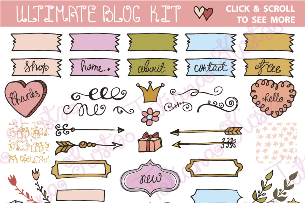 Ultimate DIY blog kit 01, a Templates & Theme by Tatianakost49 (Photo 2 of 3)