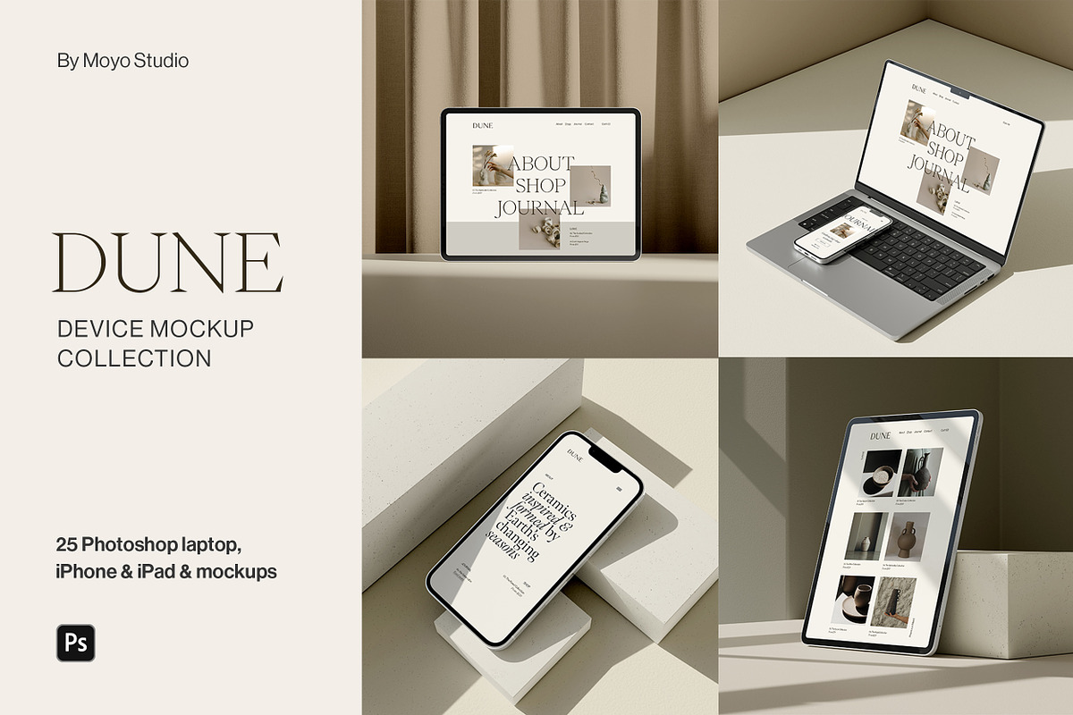 25 Color Customizable Device Mockups, an iPhone Mockup by Moyo Studio (Photo 1 of 10)