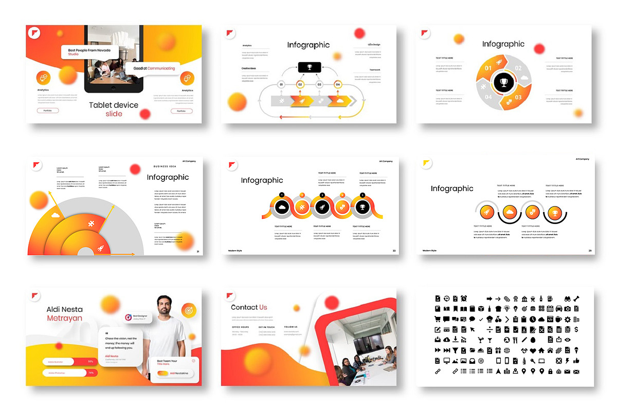 Nevada - Business Google Slide Templ, a Presentation Template by Dens Creative Studio (Photo 5 of 6)