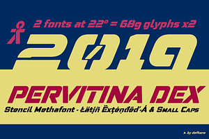 Pervitina Dex -2 Fonts-