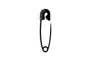 Safety Pin Vector Silhouette Bundle, an Illustration by Designs_River (Thumbnail 16 of 20)