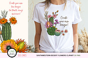 Southwestern Desert Flowers Clipart, a Decorative Illustration by SLS Lines (Thumbnail 3 of 6)