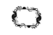 Decorative Nature Frame Silhouette, a Graphic by BIPLOB EXPERT (Thumbnail 3 of 8)