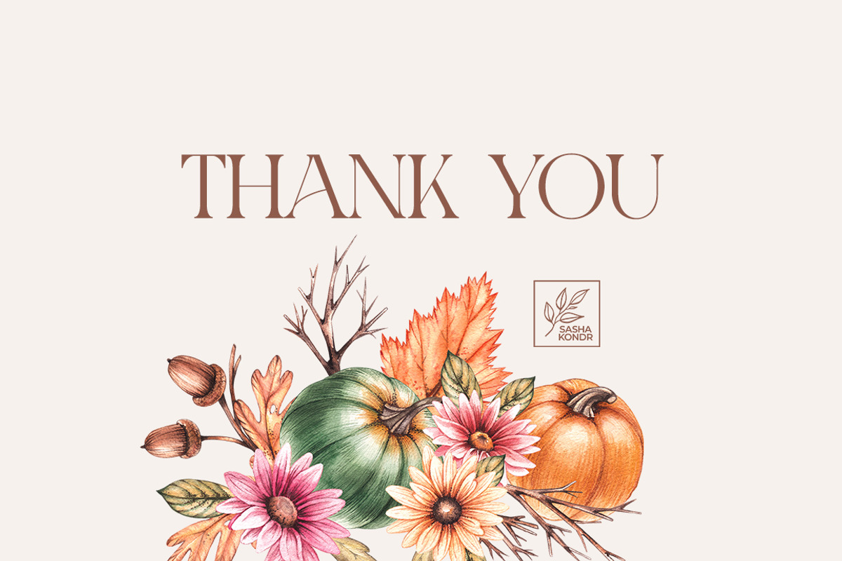 Autumn Watercolor floral collection, a Decorative Illustration by SashaKondr (Photo 20 of 20)