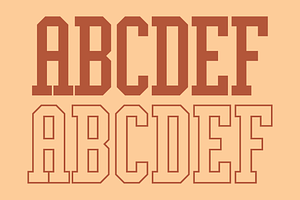 Display University Font