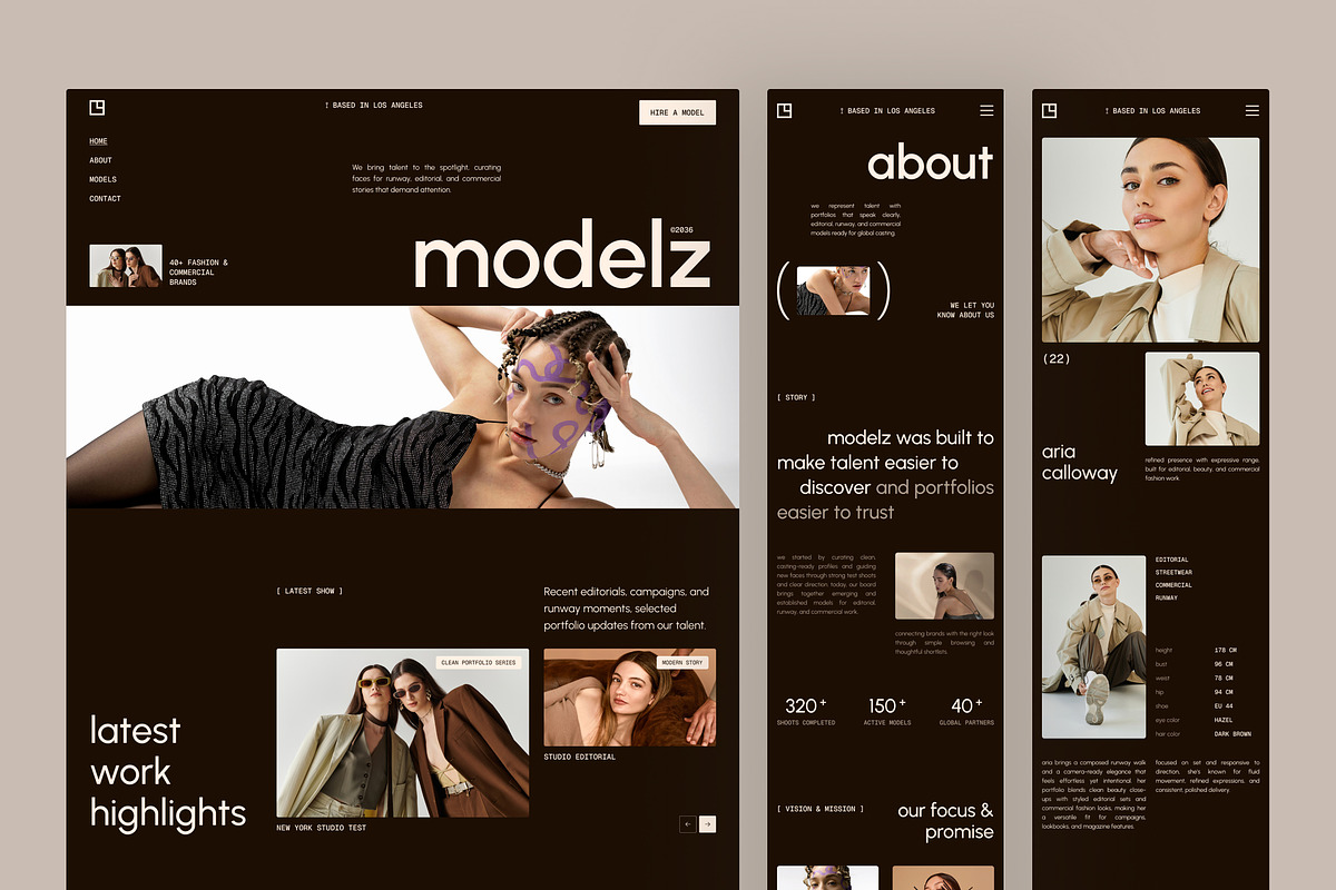 Talent & Model Agency Website UI, an UI Kit Template by peterdraw (Photo 7 of 7)