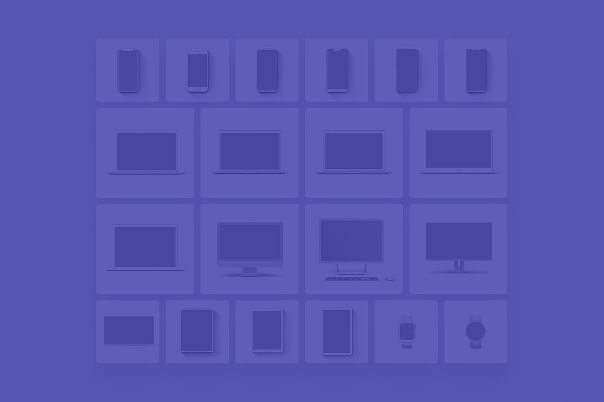 20 Minimalist & Flat Devices Mockups, an iPhone Mockup by Asylab (Photo 9 of 97)