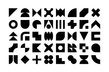 Brutalist geometric shapes, an Object Graphic by NataliiaVolyk