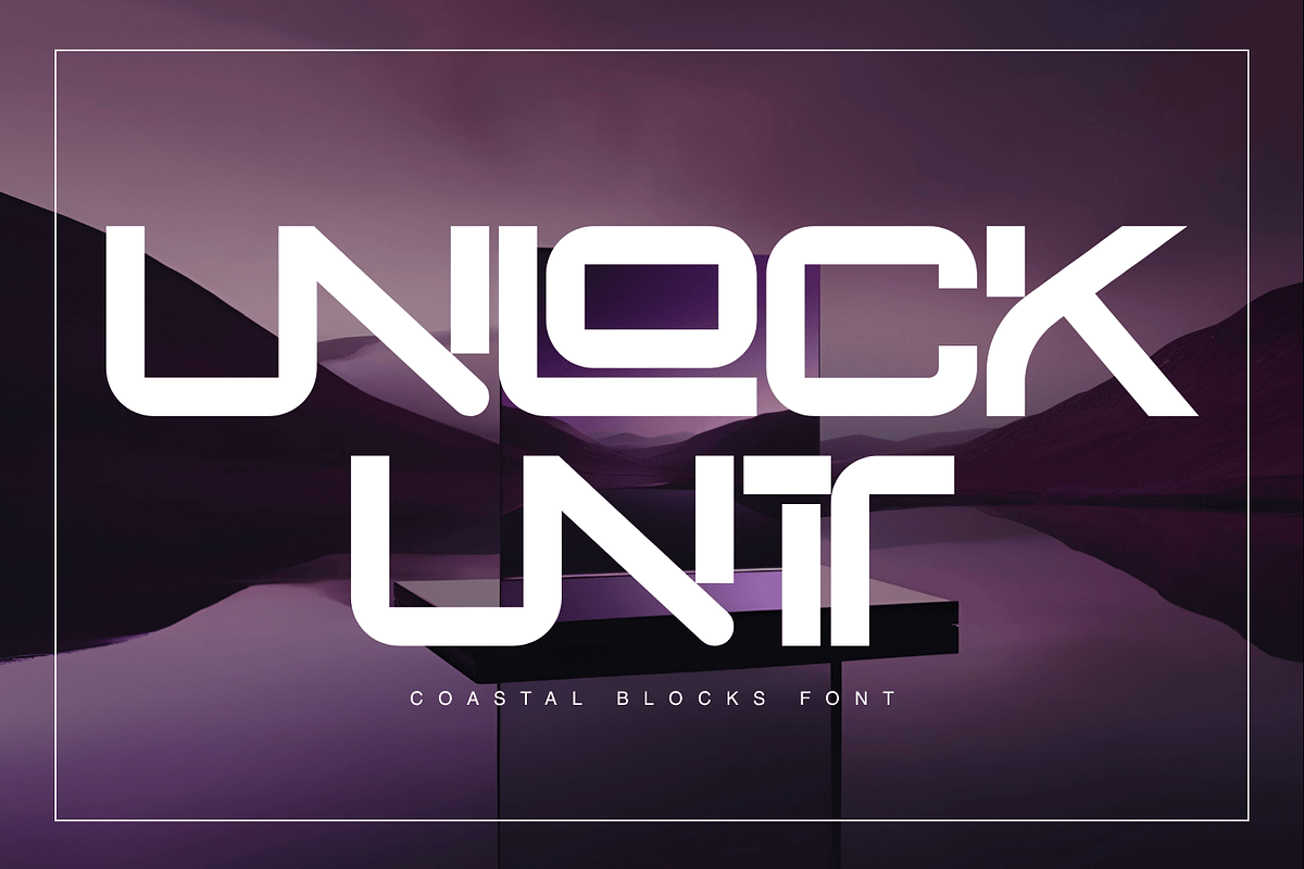 Coastal Blocks - Futuristic Font, a Sans Serif Font by 177Studio (Photo 5 of 8)