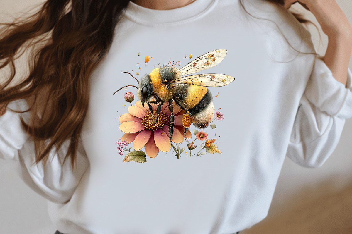 Whimsical GardenBee Clipart, a Seasonal Illustration by Designworld (Photo 8 of 10)