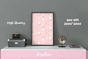 Spooky Halloween Ghost Frame Seamles, a Seasonal Illustration by RimzStudio (Thumbnail 2 of 5)