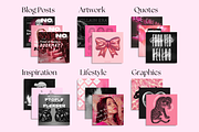 The Girl Boss Social Media Bundle, a Social Media Template by The Flossy Finch (Thumbnail 10 of 14)