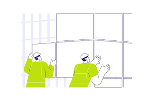 Cladding system abstract concept, an Object Illustration by Visual Generation