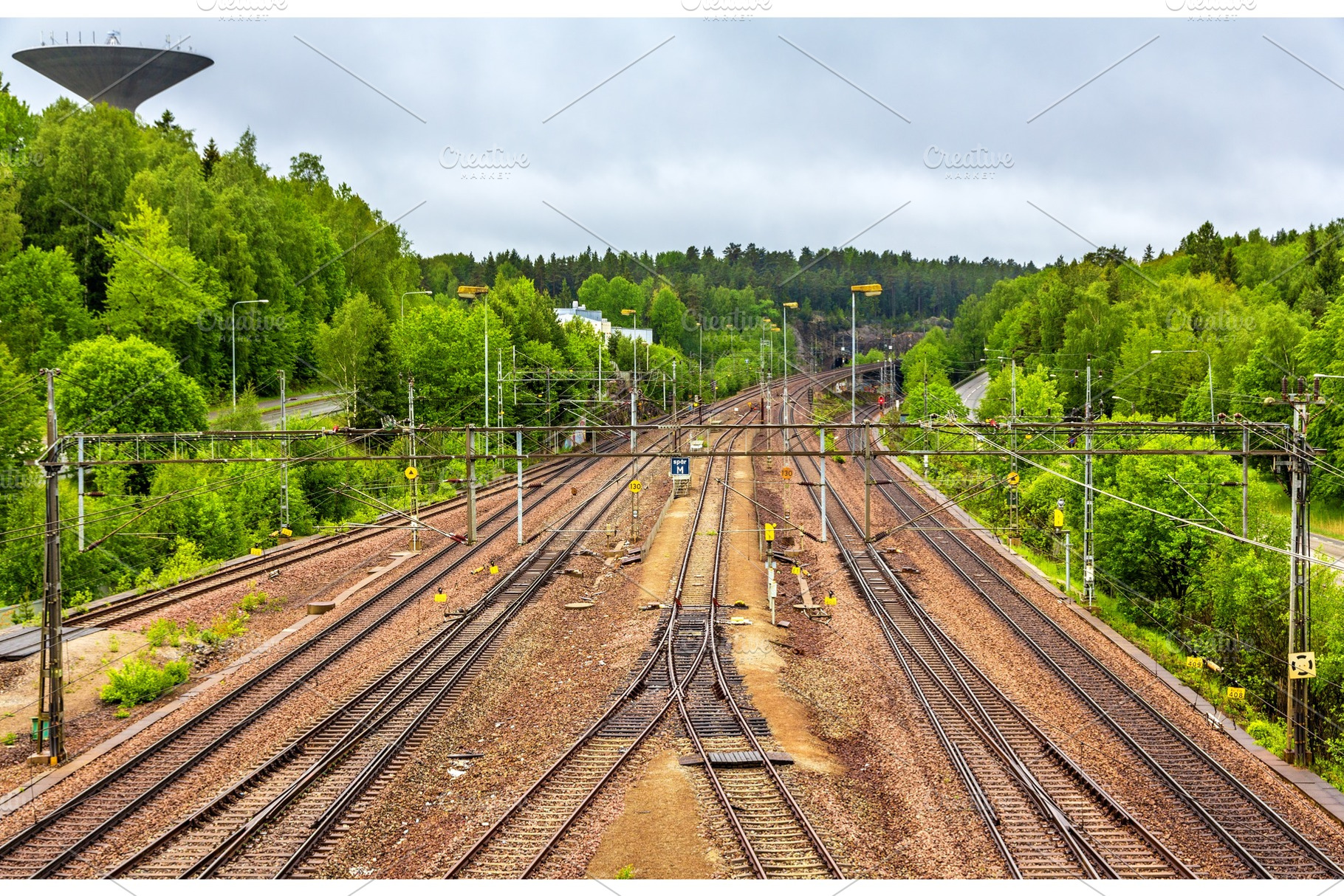 View of Flemingsberg station near Stockholm, Sweden, a Transportation Photo by Leonid Andronov