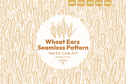 Wheat Ears Seamless Vector Pattern, a Texture Illustration by Ilia Design (Thumbnail 1 of 6)