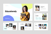 Online Education PowerPoint Template, a Presentation Template by Flat Icons (Thumbnail 2 of 5)