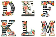 Cowboy Boot Alphabet Clipart, a Seasonal Illustration by Designking (Thumbnail 3 of 4)