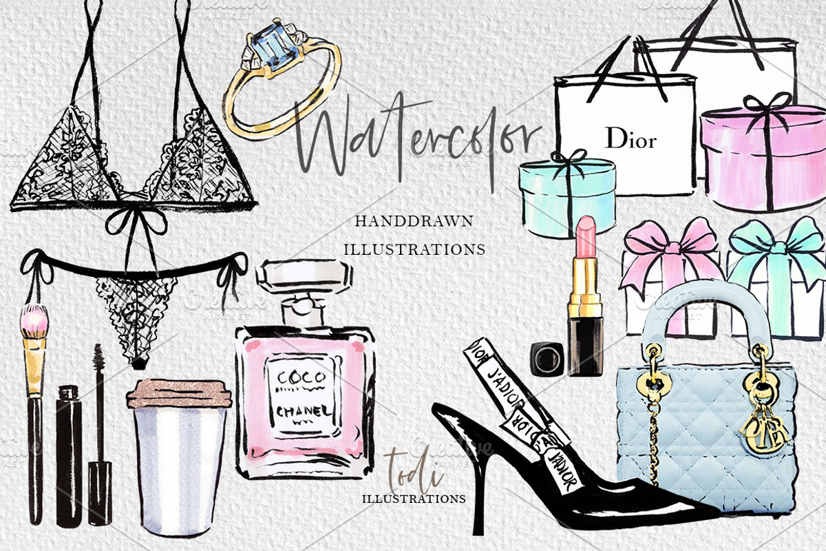 Chic Shopping Girl, an Object Illustration by creativeDi (Photo 3 of 4)
