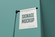 Flag Sign Store Mockup, an Advertising Mockup by DSNA Mockup (Thumbnail 3 of 5)