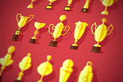 Award Cups Set, an Object Graphic by painterr (Thumbnail 1 of 5)