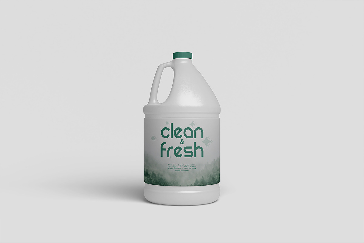 Cleaner Bottle Mockup, a Cups & Container Mockup by Farabion Studio (Photo 2 of 4)