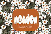 White impressionist flowers pattern, a Pattern Graphic by Nocito Design (Thumbnail 1 of 5)