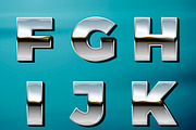 Muscle Car Chrome letters, an Outline Icon by Tashal (Thumbnail 3 of 8)