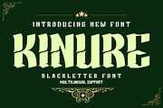 KINURE Blackletter Font, a Blackletter Font by twinstd (Thumbnail 1 of 13)
