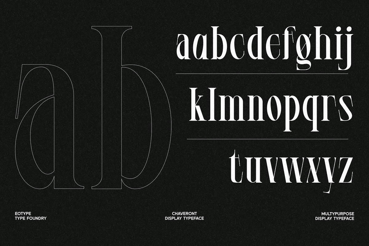 Chaveront, a Serif Font by Eotype Studio (Photo 5 of 14)