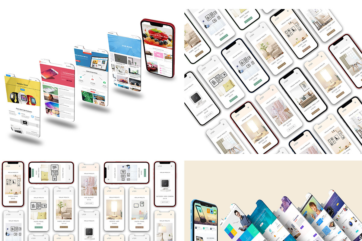 ALL 3D iPHONE MOCK-UP BUNDLE VOL-9, an iPhone Mockup by Graphicsworld125 (Photo 5 of 19)