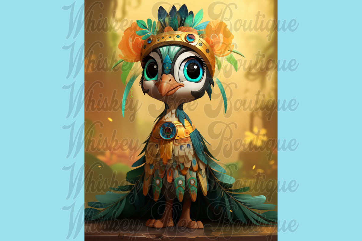 Cute Cartoon Shaman Animals, a Wallpaper Graphic by Whiskey Bee Boutique (Photo 16 of 21)