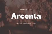 Arcenta | Unique Elegant Sans Serif, a Sans Serif Font by Artdez (Thumbnail 1 of 8)