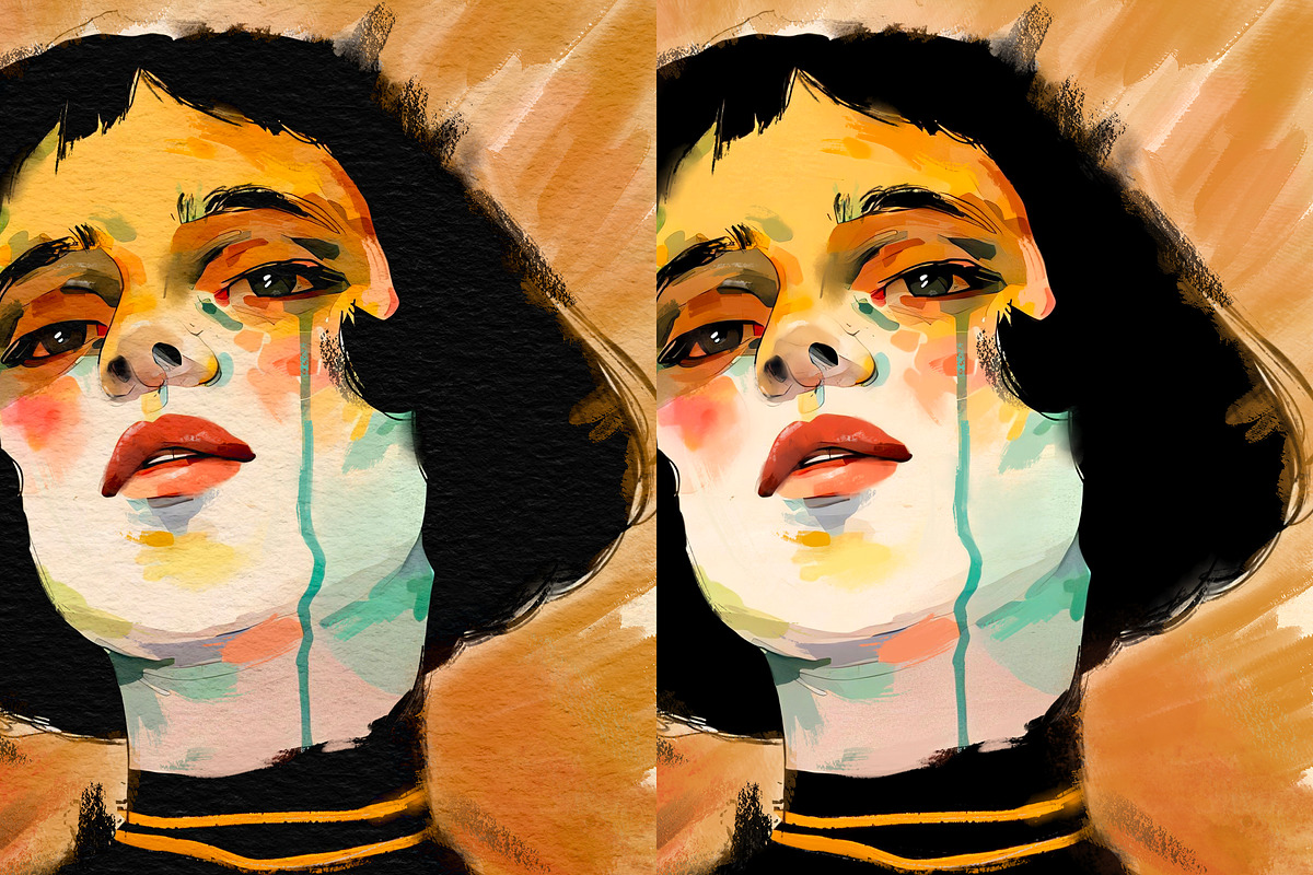 Gouache Brushes For Procreate, a Brush Add-On by BrushArchive (Photo 5 of 11)