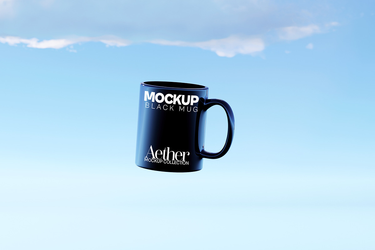 11oz Black Mug Mockup Bundle, a Cups & Container Mockup by Banana Mockups (Photo 5 of 6)