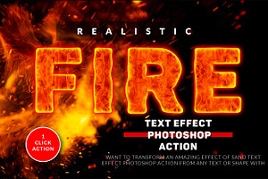 Fire Text Effect Photoshop Action