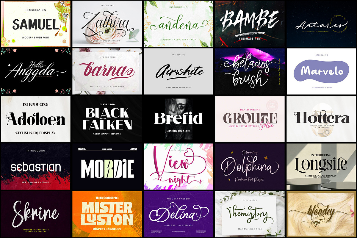 Golden for All Seasons Font Bundle, a Handwritten Font by JustArtDigital (Photo 2 of 5)