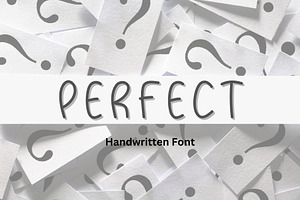 Perfect Handwriting font