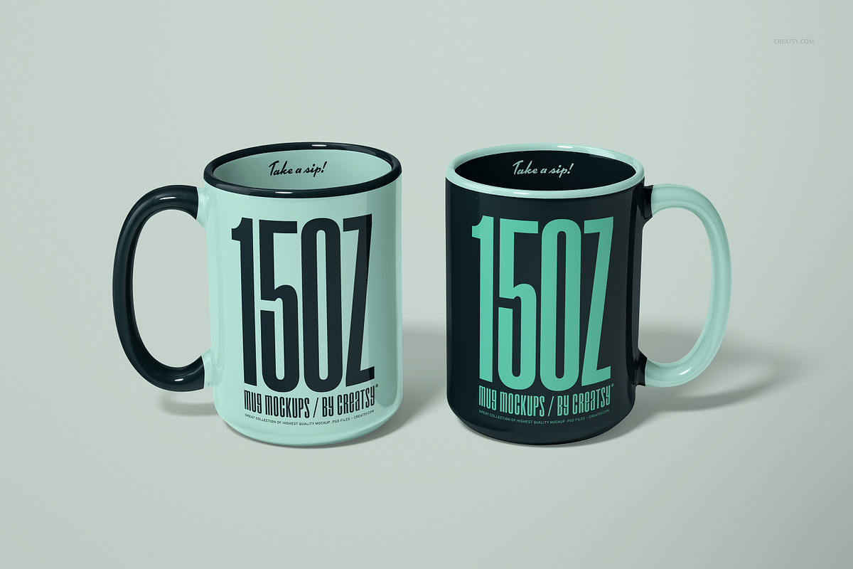 Mug Mockup Set 15oz Many Views, a Merchandise Mockup by creatsy5 (Photo 26 of 33)