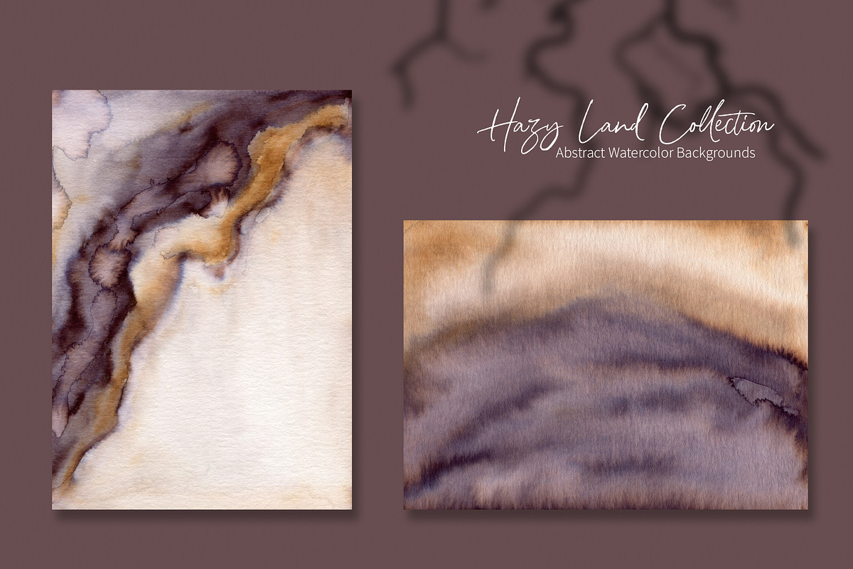 Hazy Lands Watercolor Art Textures, a Texture Graphic by Marmoris.Arts (Photo 13 of 17)