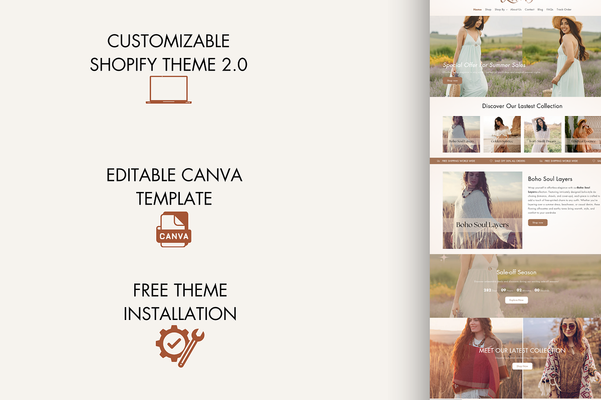 Luna - Boho Shopify Theme, a Shopify Template by Xynotheme (Photo 7 of 7)