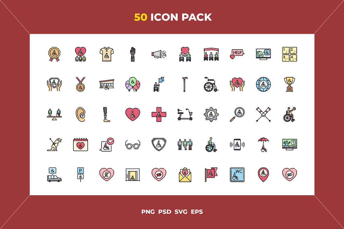 International day of persons icons, a Solid Icon by Wencory (Photo 1 of 2)