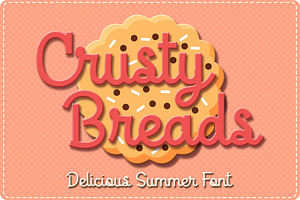 Crusty Breads - Display Font, a Script Font by Almeera Std