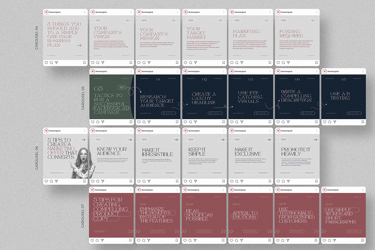 Marketing Expert Instagram Carousels, a Social Media Template by AndrewPixel (Photo 7 of 14)