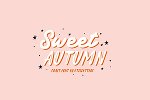 Sweet Autumn Font Duo, a Script Font by etigletters
