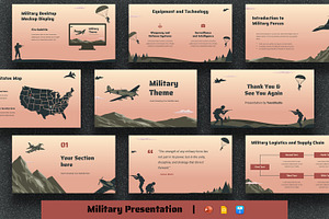 Military Presentation Template, a Presentation Template by BumbleGraph Studio