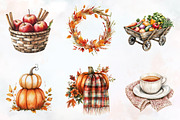 Autumn Sublimation Clipart, a Seasonal Illustration by RobertsArt (Thumbnail 2 of 7)